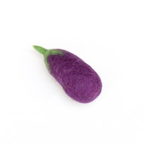 Felt Eggplant Brinjal | Felt Fruits and Vegetables | Felt Play Food