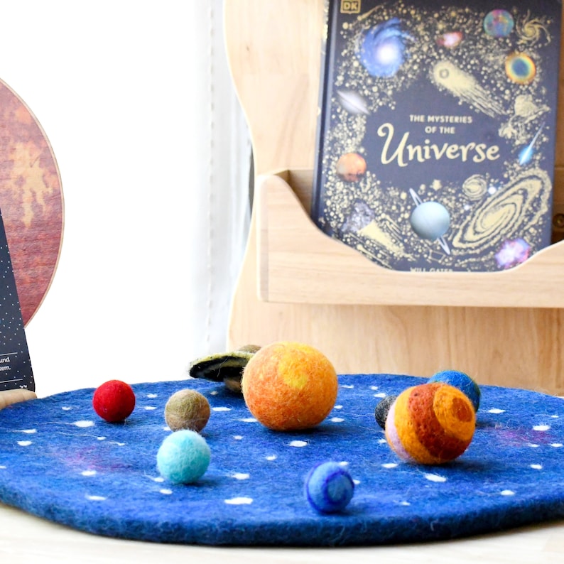 Solar System Outer Space Play Mat With Felt Planets, STEM Toy - Etsy