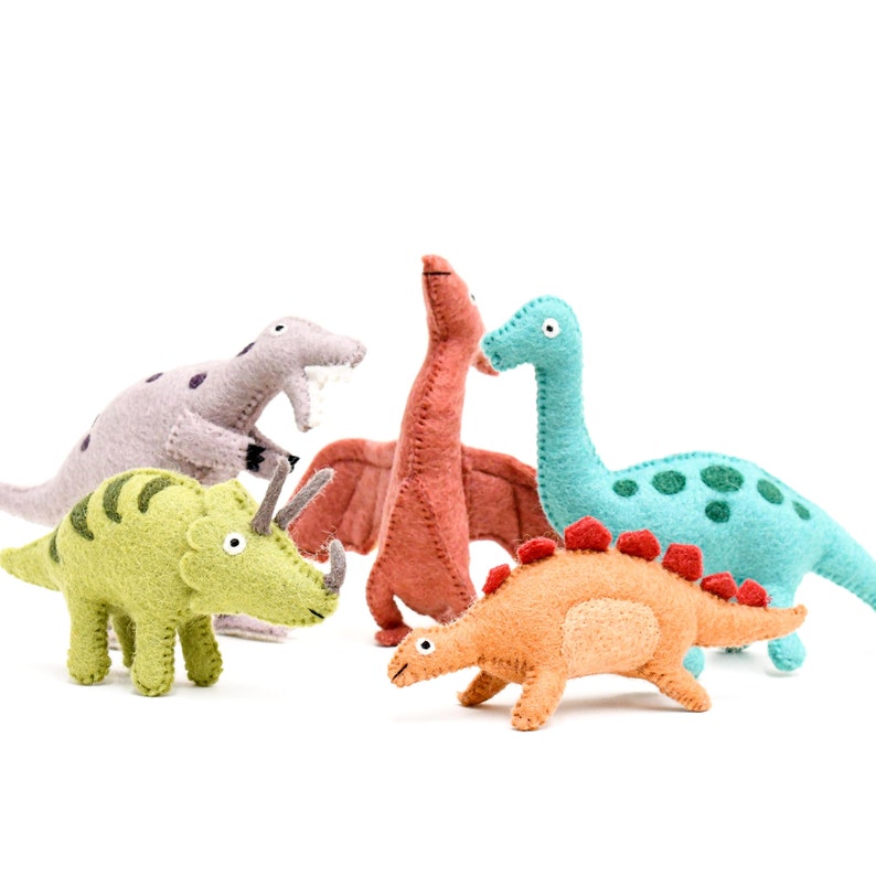 Felt Stegosaurus Dinosaur Toy / Dinosaur Toy made from Wool Felt image 2