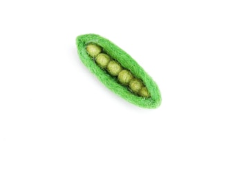 Felt Bean | Felt Pea for Felt Play Food Pretend Play