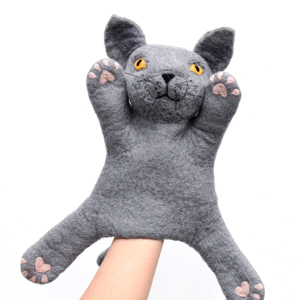 Cat Puppet Etsy