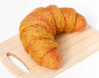 Felt Plain Croissant | Plain Croissant Pretend Play Food | Felt Play Food