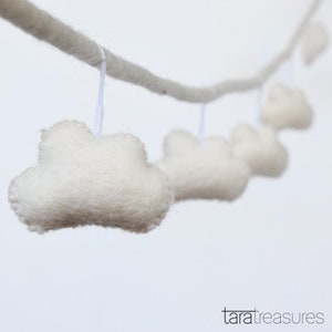 White Cloud Garland Wool Felt