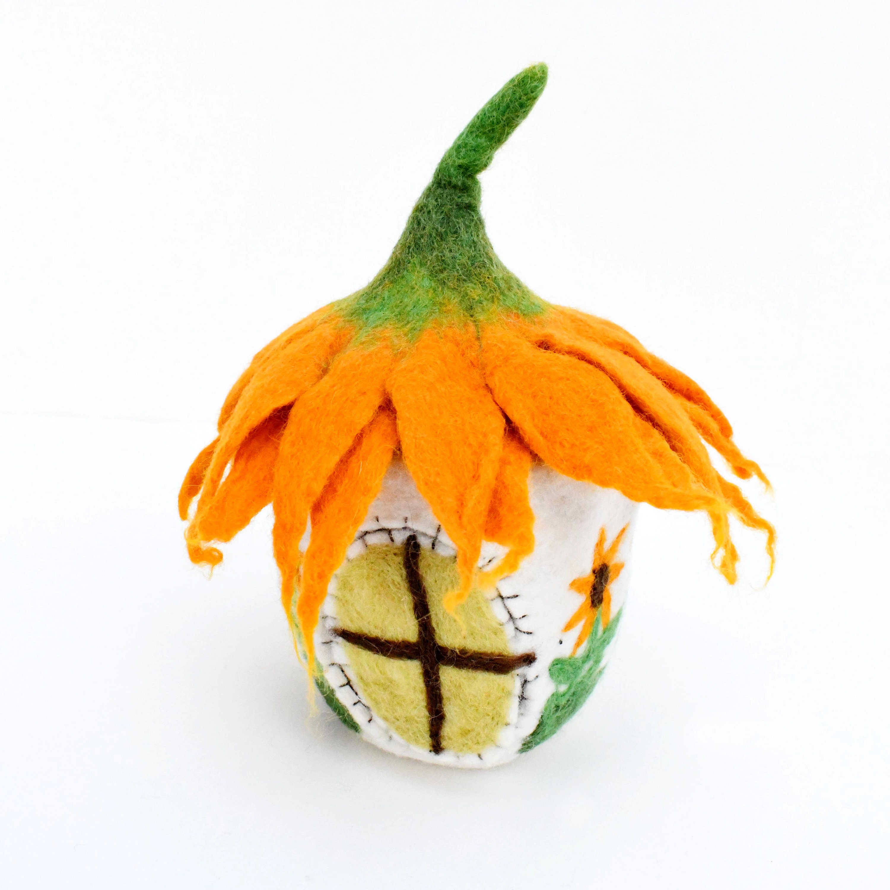 Felt Fairies and Gnomes House - Sunflower