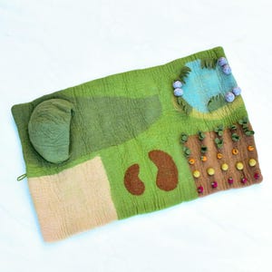 Large Farm Barnyard Felt Playmat | Wool Felt Playscape | Made from Wool Felt | Waldorf Steiner Inspired | Tara Treasures Felt Designs