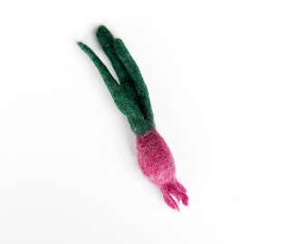 Felt Spring Onion, Felt Play Food Vegetable Toy for Pretend Play