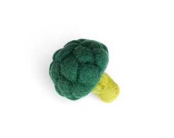 Felt Broccoli for Pretend Play Shops, Felt Broccoli Toy