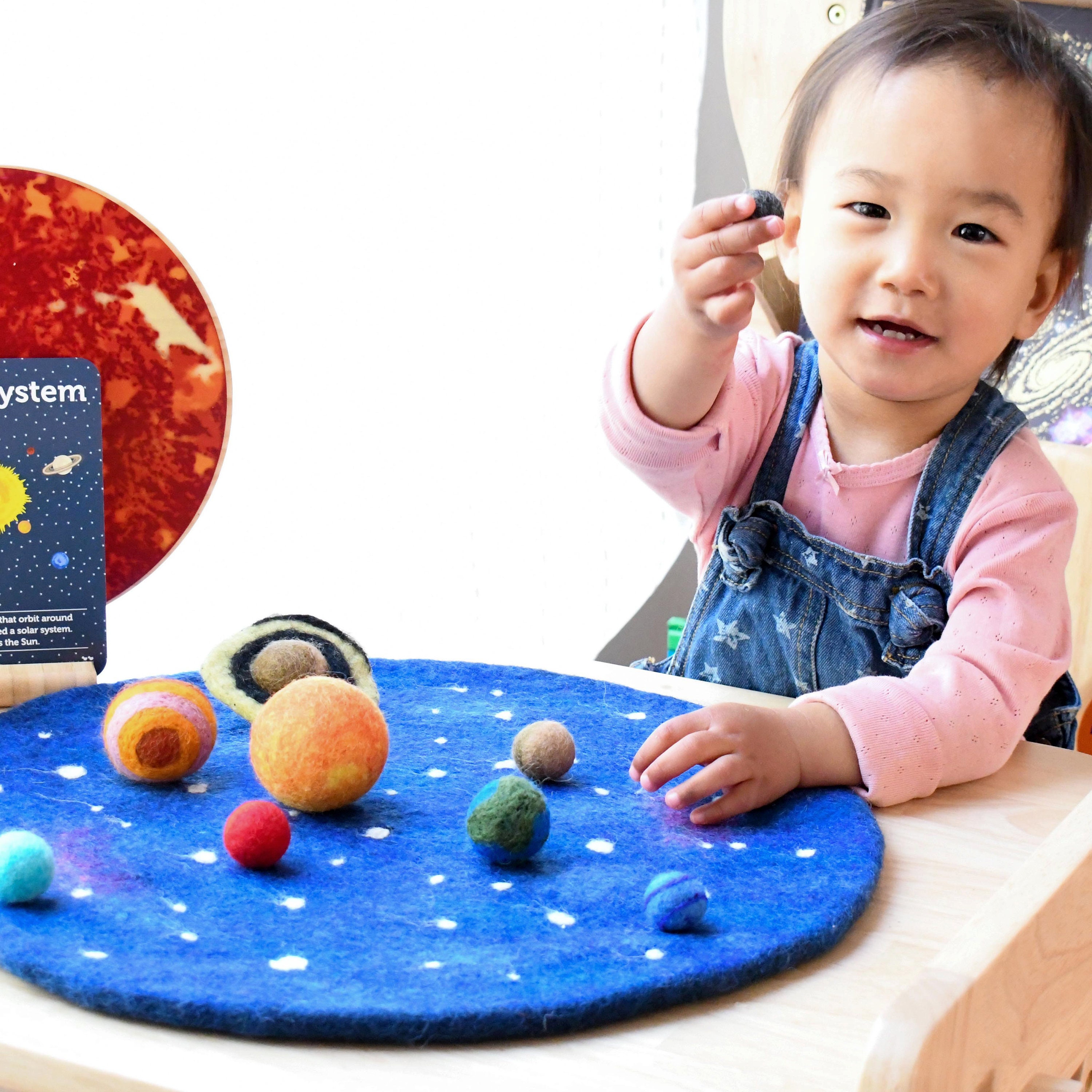 Solar System Outer Space Play Mat With Felt Planets, STEM Toy - Etsy