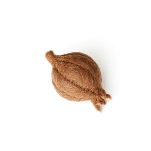 Felt Brown Onion | Felt Fruits and Vegetables for Pretend Play Shop