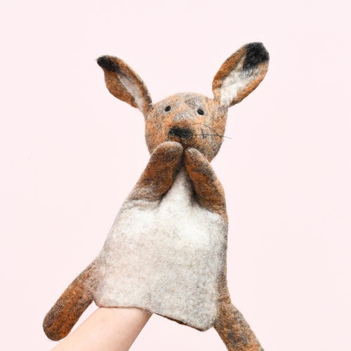 Bunny Rabbit Hand Puppet Etsy