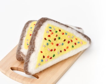 Felt Fairy Bread (Set of 2) | Felt Fairy Bread Pretend Play Food | Australian Play Food