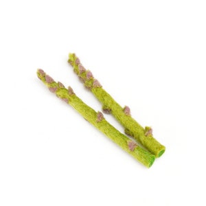 Felt Asparagus | Pretend Play Asparagus Toy in a Set of 2
