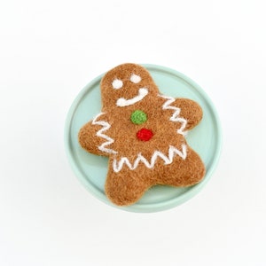 Felt Gingerbread Man Cookie | Felt Play Christmas Cookie | Felt Play Food