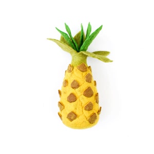 Felt Pineapple Toy | Pineapple made from Wool Felt | For Pretend Play Shop