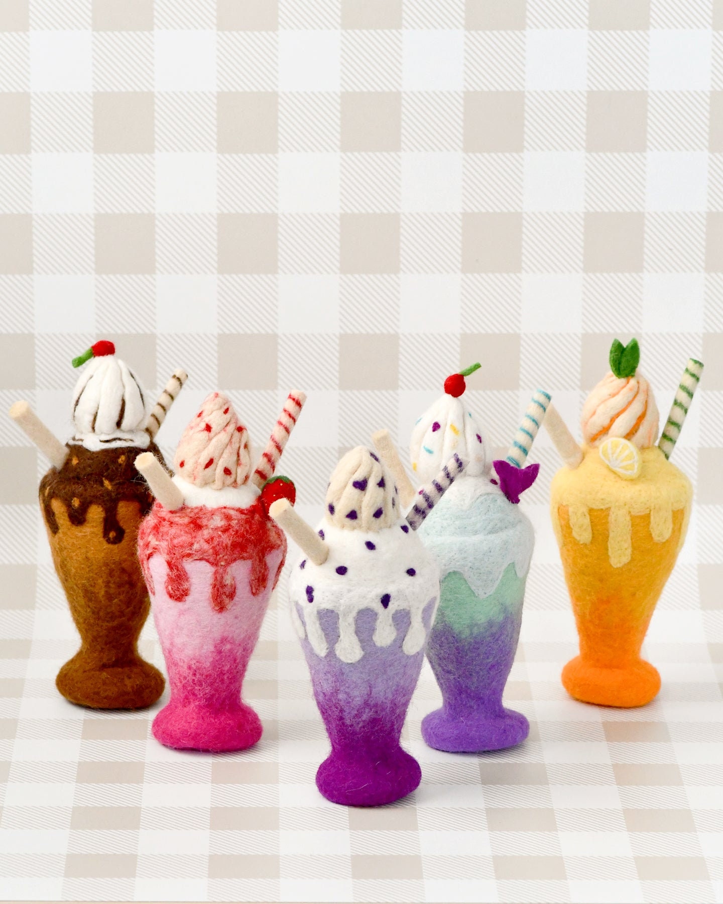Shake Play Felt Mango Milk Shake Play Food for Pretend Play, Play Kitchen and ...