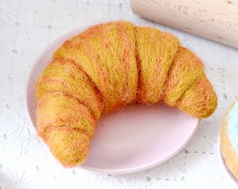 Felt Plain Croissant | Plain Croissant Pretend Play Food | Felt Play Food