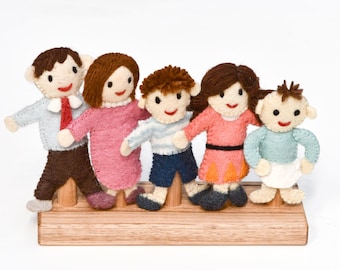Ensemble de marionnettes à doigt famille (doigt papa, doigt maman, doigt frère, doigt soeur et doigt d'enfant) - Canada Ensemble de marionnettes à doigt famille (doigt papa, doigt maman, doigt frère, doigt soeur et doigt d'enfant) - Canada