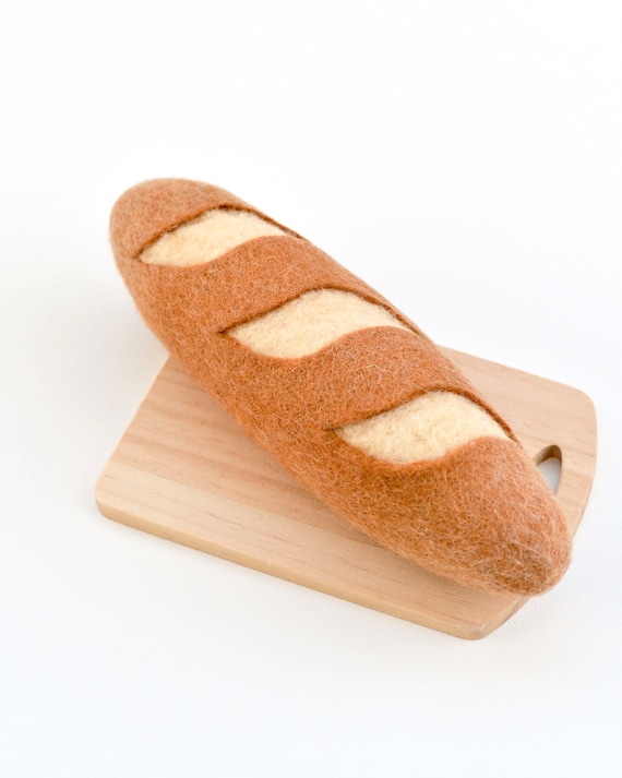 フェルトフランスパン - フェルトパン：ごっこ遊びおもちゃキッチン用