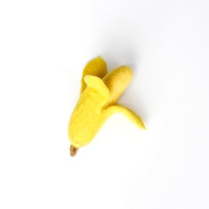 Felt Banana Fruit | Felt Play Food Banana Made from Wool Felt | For Pretend Play Shop