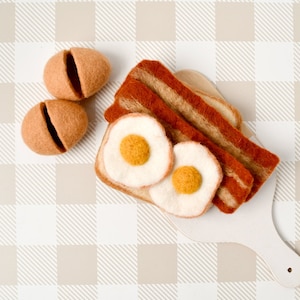 Felt Bacon and Eggs Breakfast Set