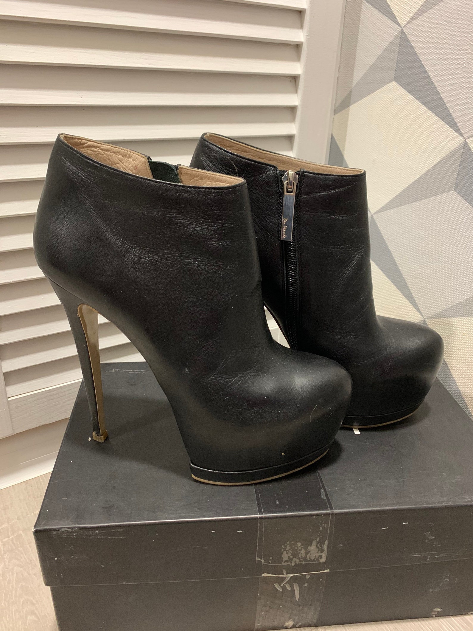 Worn high heels boots Etsy