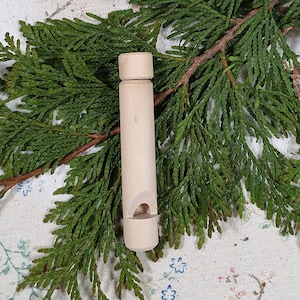Wooden Whistle for Kids - Eco-Friendly Birch Wood Toy, Melody Tube