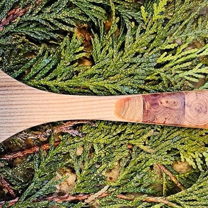 Juniper Wood Fork - Mosaic Pan Fork, Grill Fork, Cooking Fork, Durable Wooden Fork