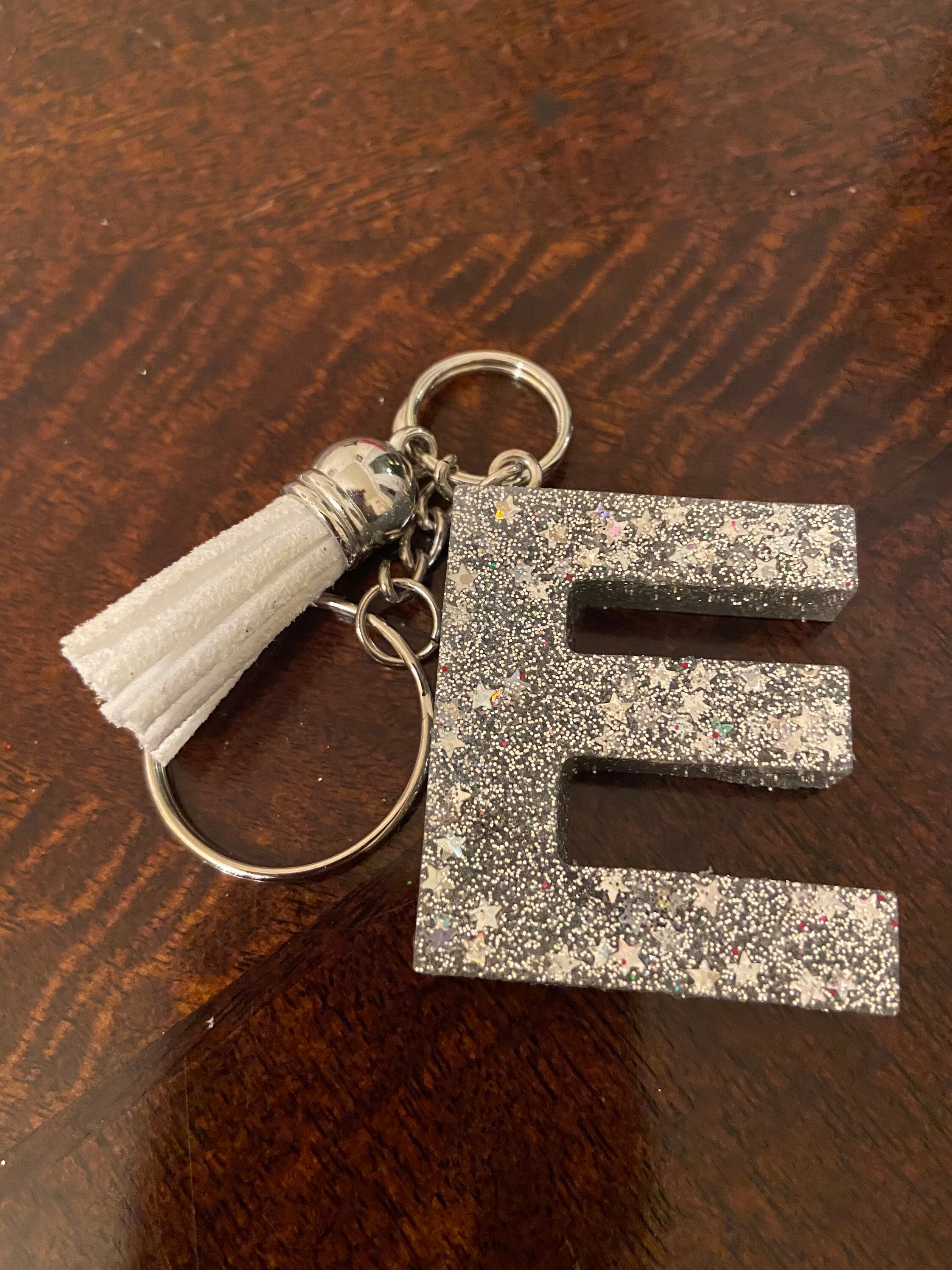 Initial keychains Etsy