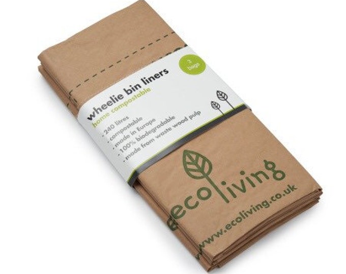 Compostable Wheelie Bin Liners Paper Bag Eco Friendly Etsy