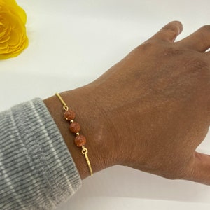 Goldstone Gold Bracelet