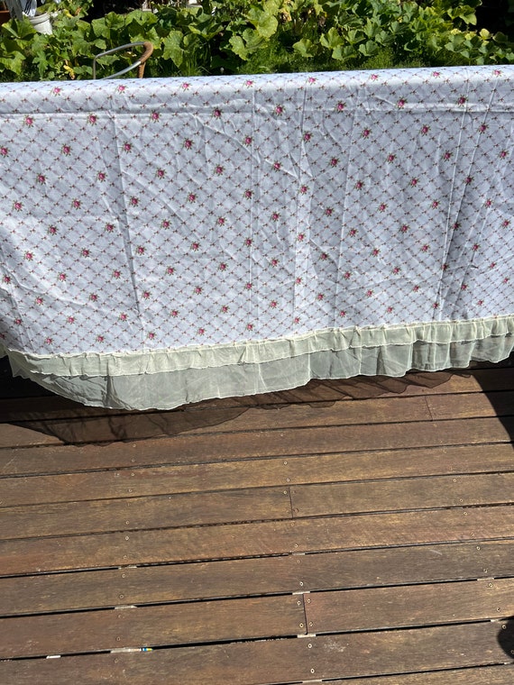 ヴィンテージ テーブルクロス シャビーシックなテーブルクロス 古い