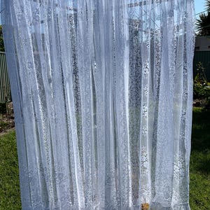 Vintage curtain Shabby chic retro rod pocket curtain Summer curtain French lace curtain Farmhouse decor Country decor Cool shower curtain