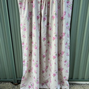 Vintage curtain Shabby chic curtain Retro curtain Bohemian curtain Rod pocket curtain Retro curtain Old curtain