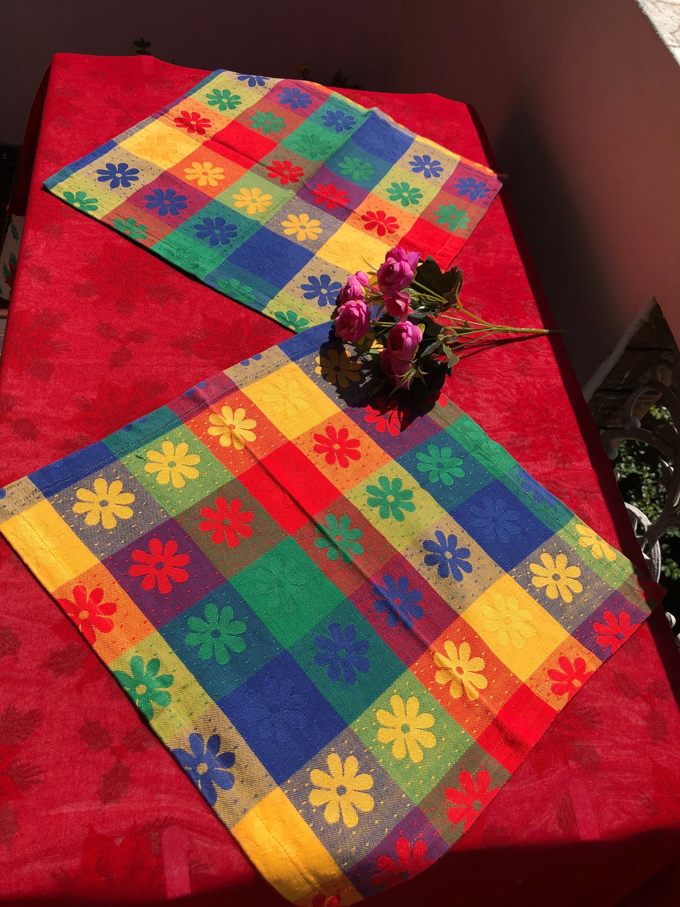 Vintage napkins Vintage set of 2 napkins Old style napkins Etsy