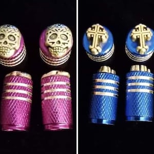 2(pair) tire valve stem cap covers motorcycle or car