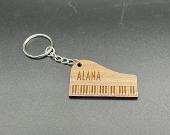 Personalized Piano Keychain