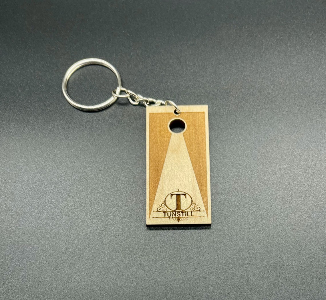 Single Personalized Cornhole Keychain - Etsy
