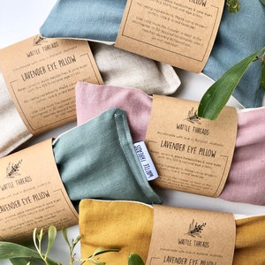 Linen Natural Lavender Scented Eye Pillows