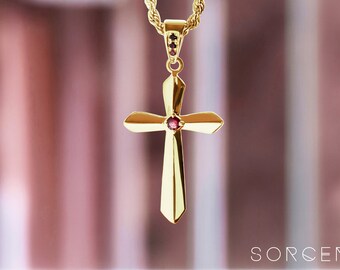 Helzberg cross necklace deals