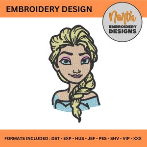 Frozen - Elsa Embroidery Design
