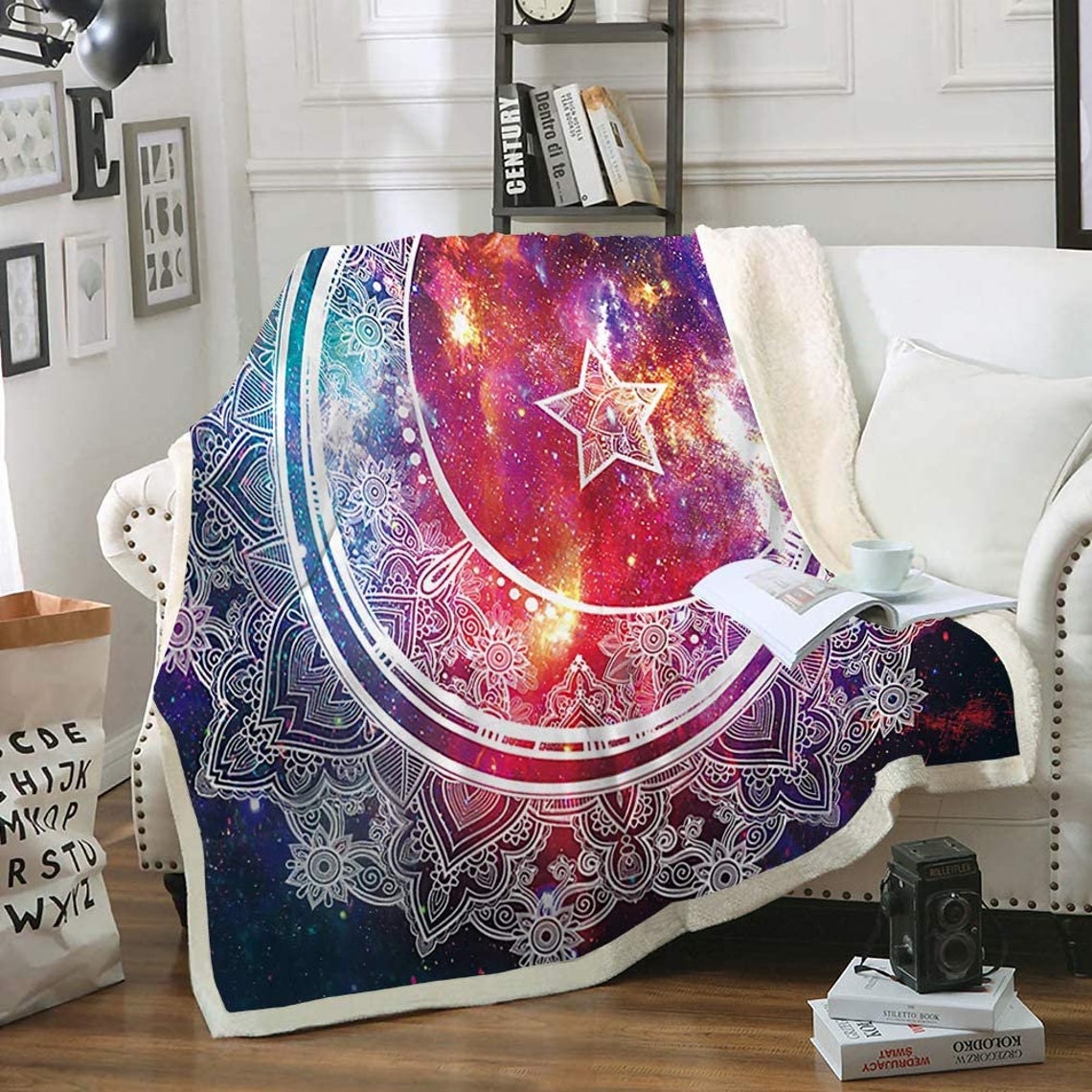 Sun and Moon Fleece Blanket Quilt Etsy