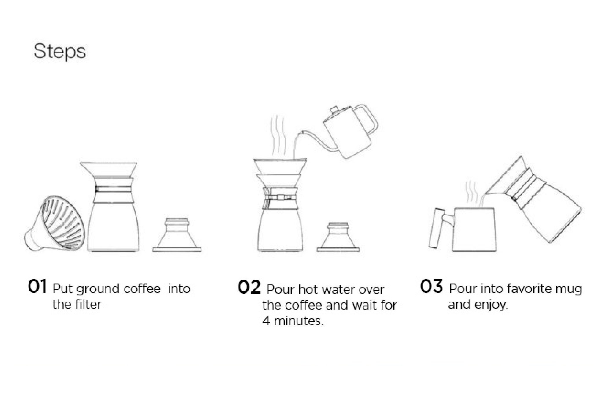 JBM Ceramic Pour Over Coffee Maker Etsy