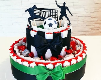 Fußball Geschenk Kinder Schokolade Pralinentorte Geburtstag Geschenkidee