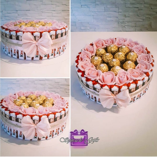 Mother's Day Ferrero Rocher Cake Gift Birthday Christmas Anniversary Praline Cake Kinder Bar Chocolate