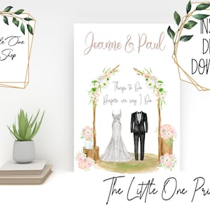 DIGITAL DOWNLOAD. Personalised Wedding Planner Book - Print at Home in A4 or A5 - Ultimate Wedding Organizer Printable - UK