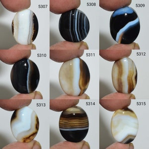 Cabujón de ágata con bandas 100% natural, piedra preciosa de ágata con bandas, joyería de ágata con bandas, ágata con bandas, piedra de fabricación de joyas de ágata con bandas,