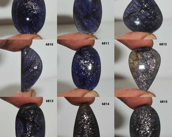Natural Designer Shine Iolite Sunstone Gemstone, Iolite Sunstone cabochon, Iolite Sunstone Jewelry, Iolite Sunstone, Smooth Polish Cabochon,