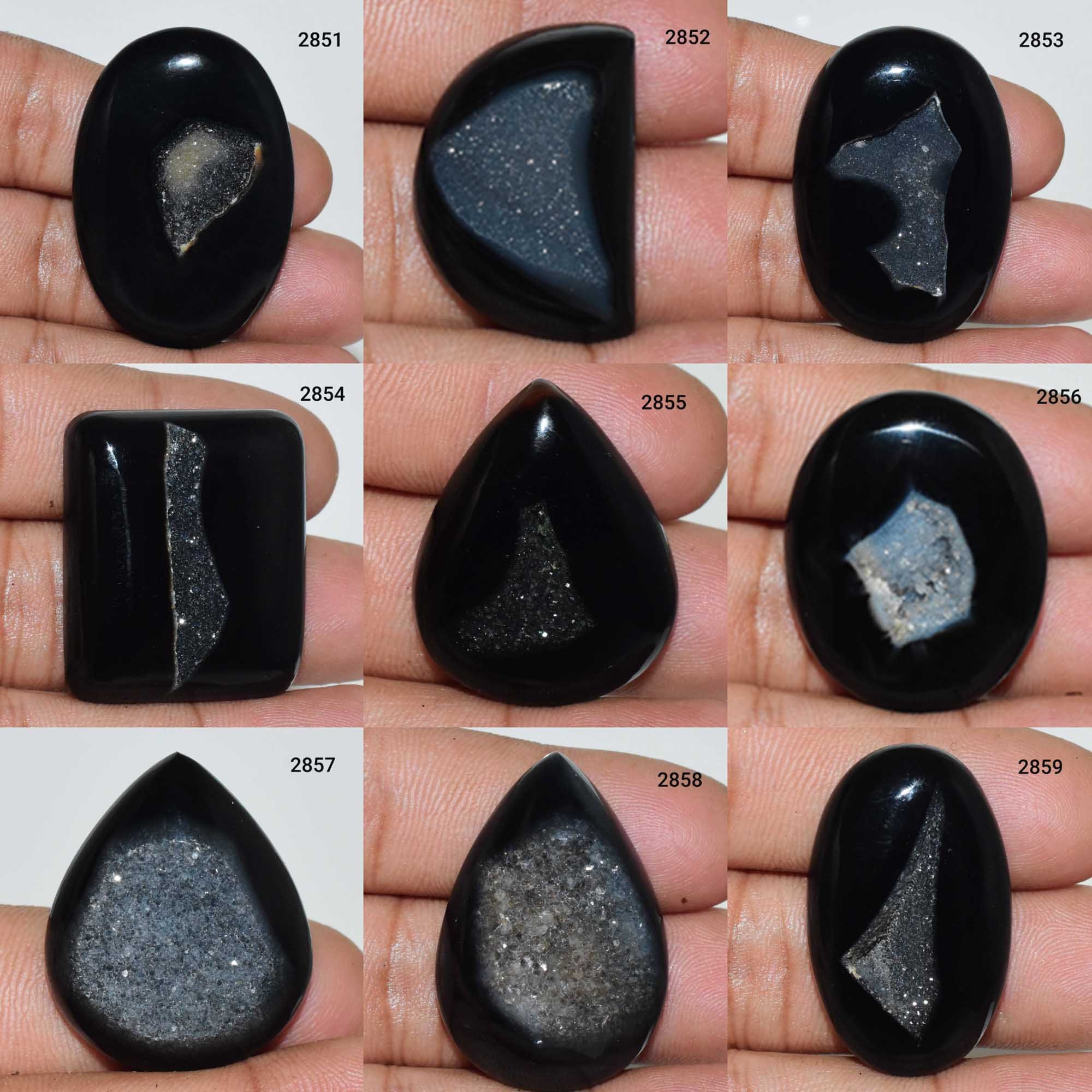 Wonderful Black Agate Sugar Druzy Gemstone, Natural Black Agate Sugar Druzy Cabochon, Gemstones, Black Agate Druzy, Gemstone Cabochon,