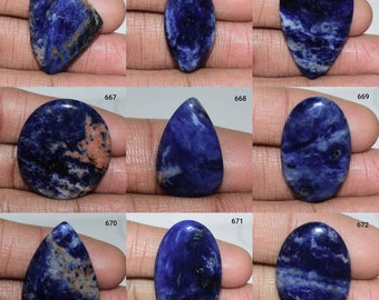 Excellent Sodalite Cabochon, Sodalite Jewelry, 100% Natural Sodalite Gemstone, Sodalite Stone For Use Jewelry Multi Jewelry Making Gemstone,