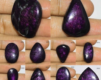 Temptin Purpurit Cabochon, Natürlicher Purpurit Edelstein, Purpurit Schmuck, Purpurit Stein, Glatt polierter Purpurit Cabochon,